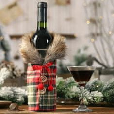 HOME & MARKER® Božični ovoj za vinske steklenice, Božična dekoracija steklenic | VINOPOUCH