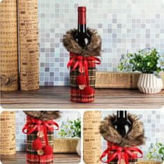 HOME & MARKER® Božični ovoj za vinske steklenice, Božična dekoracija steklenic | VINOPOUCH