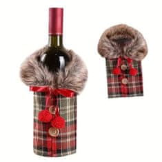 HOME & MARKER® Božični ovoj za vinske steklenice, Božična dekoracija steklenic | VINOPOUCH