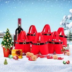HOME & MARKER® Božične vrečke, Vrečke za sladkarije, Darilne vrečke, Božičkove hlače (2 kosa) | CANDYBAG