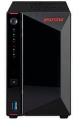 Asustor Nimbustor 2 Gen2 AS5402T 2 Bay NAS, štirijedrni procesor 2,0 GHz, dva priključka 2,5 GbE, 4 GB DDR4, 4x M.2 SSD reže