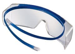 Uvex Super OTG korekcijska očala, PC prozorna/UV 2-1,2; SV. odličnost/integr. stranska zaščita/ hi-res, okvir/modra