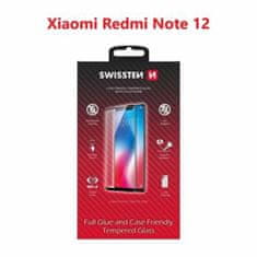 SWISSTEN Swissten Full Glue, Color frame, Case friendly, Zaščitno kaljeno steklo, Xiaomi Redmi Note 12, črno