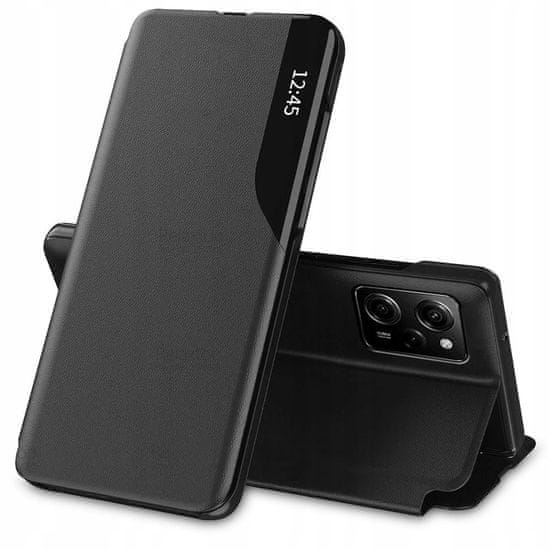 Tech-protect Eco Leather View Case, Xiaomi Redmi Note 12 5G / Poco X5 5G, črn