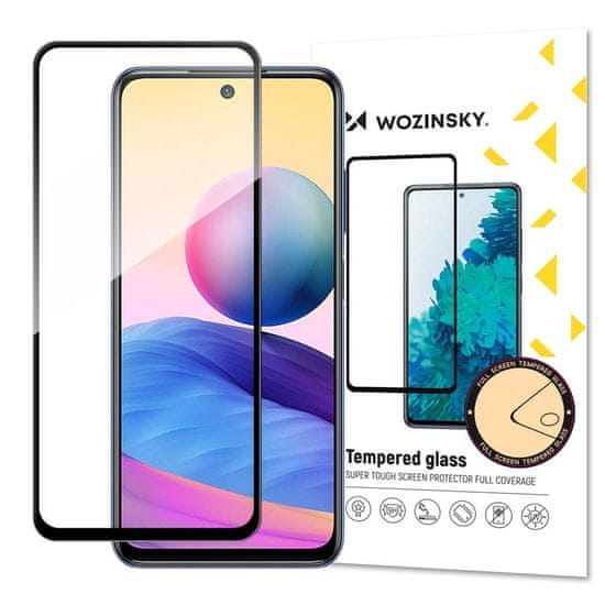 WOZINSKY 5D Zaščitno kaljeno steklo za Xiaomi Redmi Note 10 5G / Poco M3, črno