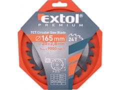 Extol Premium Žagin list z rezili SK, O 165x2,6x20mm, 24T