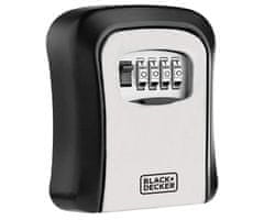 Black+Decker sef za ključe s ključavnico, kovina, 12x9x4 cm