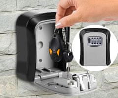 Black+Decker sef za ključe s ključavnico, kovina, 12x9x4 cm