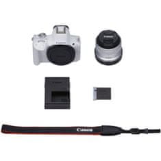 Canon EOS R50 brezzrcalni fotoaparat + RF-S18-45 objektiv, bel