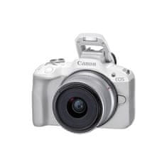 Canon EOS R50 brezzrcalni fotoaparat + RF-S18-45 objektiv, bel