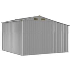 Vidaxl Vrtna lopa siva 277x279x179 cm pocinkano jeklo