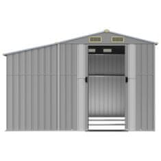 Vidaxl Vrtna lopa siva 277x279x179 cm pocinkano jeklo