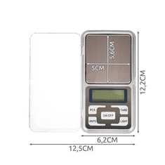 KEDO Precizna tehtnica , 200g/0,01g, LCD, sive barve