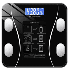 KEDO Tehtnica osebna elektronska 22525, LCD, max.180kg, 8v1, črna