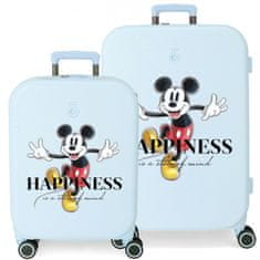 Jada Toys Komplet luksuznih potovalnih kovčkov iz ABS MICKEY MOUSE Happines Turquesa, 70cm/55cm, 3669521