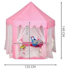 MG Children Tent otroški šotor 135 x 140 cm, roza
