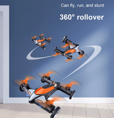 MXM Hibridni avto-dron s kamero V11 - oranžna