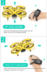 MXM Mini dron za otroke YH222 Modra