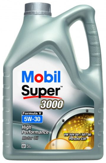 Mobil Super 3000 Formula V 5W-30 motorno olje, 5 l
