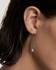 PDPAOLA Očarljivi srebrni uhani z verižico Waterfall Essentials AR02-876-U