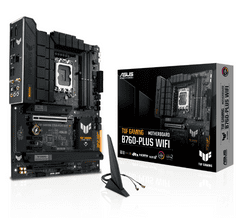 ASUS TUF Gaming B760-Plus WiFi osnovna plošča, DDR5, Wi-Fi 6, LGA1700, ATX (90MB1ER0-M1EAY0)