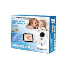 Esperanza Baby Monitor otroška varuška z nočno video kamero in 3.2″ LCD zaslonom do 260m