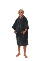 Interkontakt Junior surf pončo, 60 x 90 cm, Cool Grey