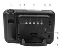 Verkgroup Projekcijska budilka z LCD zaslonom in vremensko postajo