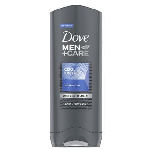 Dove Men + Care Invigorating Cool Fresh vlažilen gel za prhanje za telo, obraz in lase za moške