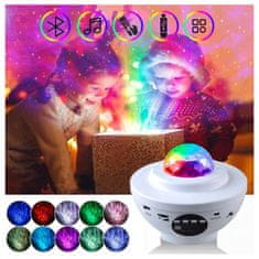 Bass Polska LED RGB star projektor in bluetooth zvočnik USB bel