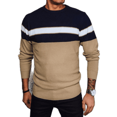Dstreet Moški pulover VIA beige wx2192 M