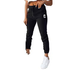 Dstreet Ženske hlače ETERNAL črne uy1793 XL