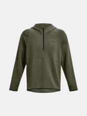 Under Armour Pulover UA Unstoppable Flc Hoodie-GRN S