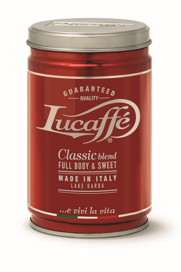 Lucaffé Kava v zrnu, Classic 250 g, v pločevinki