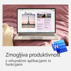 Microsoft 365 Family slovenska naročnina 1 leto za 6 uporabnikov, 1TB v oblaku, Premium Office aplikacije, PC/Mac/iOS/Android, ESD (6GQ-01949)