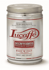 Lucaffé Brezkofeinska mleta kava, Decaffeinato Specialty, 250 g, v pločevinki