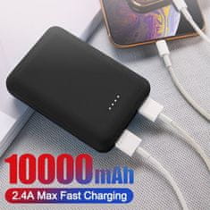 Dollcini Power Bank, posebej za grelna oblačila power bank, zunanja baterija, 2 x USB, 1 x Type C, 10.000 mAh