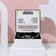 Lovilion Moji dragi vnukinji - Zapestnica "Vedno v tvojem srcu“ - ORIANA_HEARTBRACELET