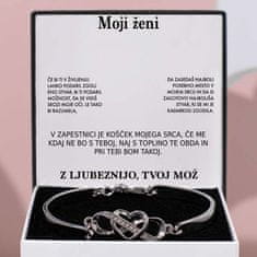 Lovilion Moji ženi - Zapestnica "Vedno v tvojem srcu“ - STELLA_HEARTBRACELET