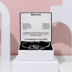 Lovilion Moji ženi - Zapestnica "Vedno v tvojem srcu“ - STELLA_HEARTBRACELET