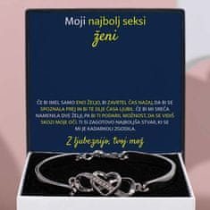 Lovilion Moji najbolj seksi ženi - Zapestnica "Vedno v tvojem srcu“ - MORGAN_HEARTBRACELET