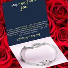Lovilion Moji najbolj seksi ženi - Zapestnica "Vedno v tvojem srcu“ - MORGAN_HEARTBRACELET