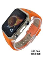 Klarion Otroška oranžna 4G pametna ura E10-2024 80GB z GPS-om in neprekosljivo življenjsko dobo baterije