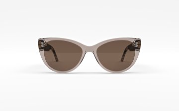 Fauna Fabula Crystal Brown - Avdio sončna očala v stilu mačjega očesa