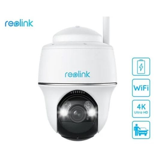 Reolink Argus PT ULTRA IP kamera, 4K UHD, brezžična povezava, snemanje ponoči