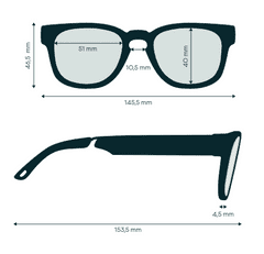 Fauna Spiro Transparent Brown - Sončna audio očala