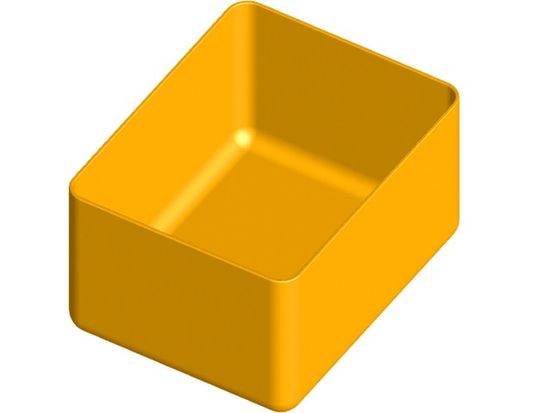 ArtPlast Škatla za predale in organizatorje, 117x90x64mm, rumena