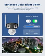 Reolink Duo 2 WiFi: 4K WiFi varnostna kamera za zunanjo uporabo s 180° ultra-širokim kotom, Smart Human/Vehicle/Pet Detection barvnim nočnim vidom, dvosmerno komunikacijo, IP66 odpornostjo na vremenske vplive