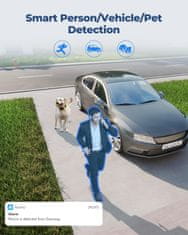 Reolink Duo 2 WiFi: 4K WiFi varnostna kamera za zunanjo uporabo s 180° ultra-širokim kotom, Smart Human/Vehicle/Pet Detection barvnim nočnim vidom, dvosmerno komunikacijo, IP66 odpornostjo na vremenske vplive