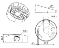 Hikvision Nosilec za kamero DS-1259ZJ/ združljiv s kamerami serije D1xx